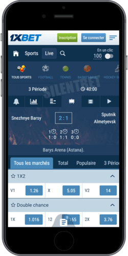 1xbet app ios paris en direct