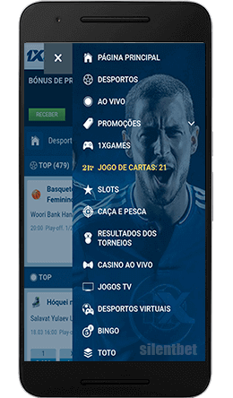 1xbet cardápio Android