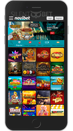 Novibet mobile casino for iOS