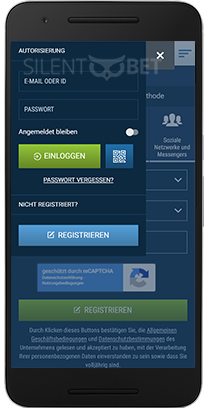 1xBet mobile einloggen für Android