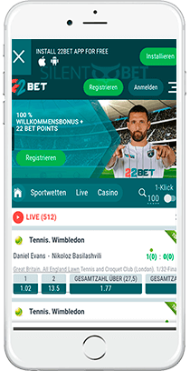 22bet mobile sportwetten