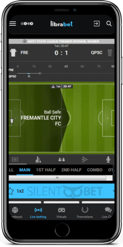 LibraBet mobile live betting thru iPhone