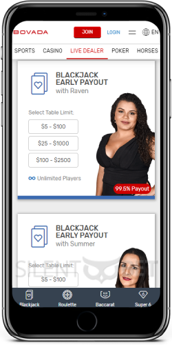 Bovada Mobile Casino Live