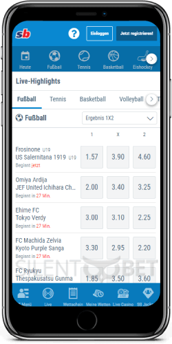 Sportingbet Mobile Sportwetten