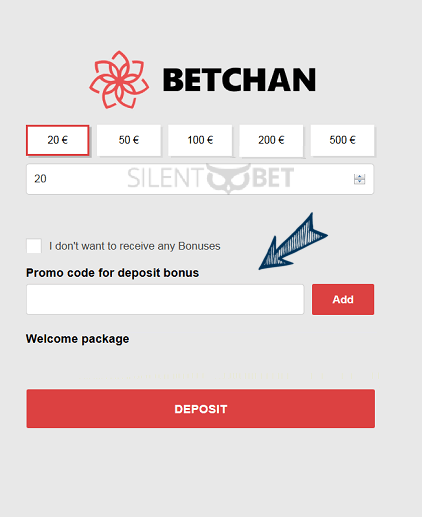 Betchan casino bonus code enter