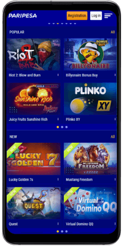 paripesa android app casino