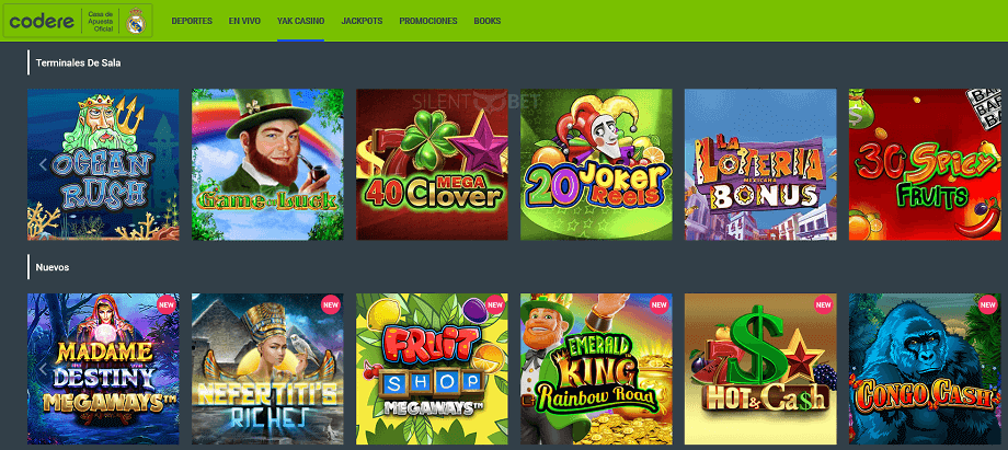 Codere casino juegos