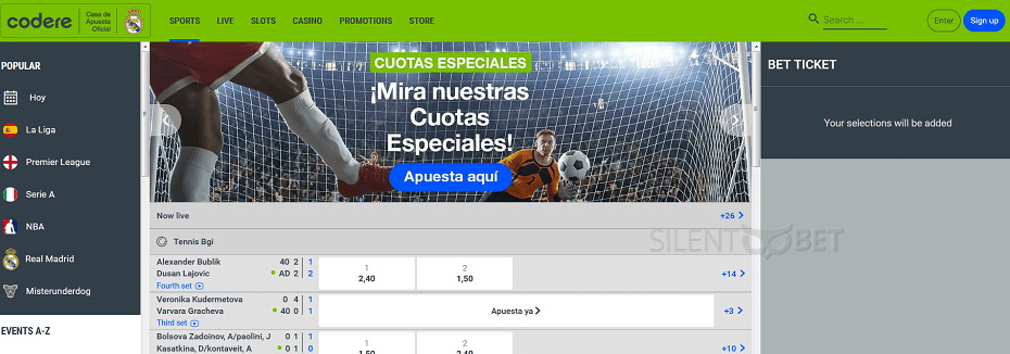 Codere site