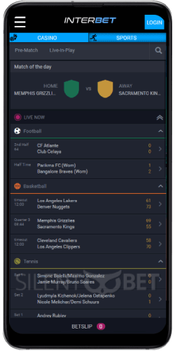 Interbet mobile app