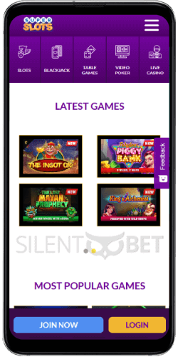SuperSlots.ag Casino Mobile Version