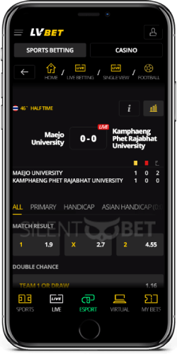 LVbet Live Sports on iOS