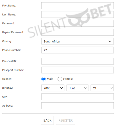 Playa Bets Registration Form