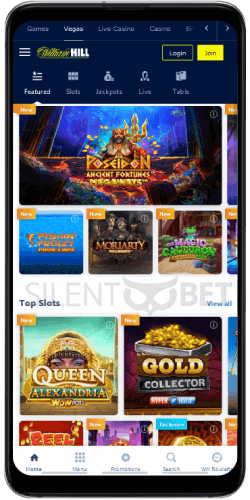 William Hill Vegas mobile