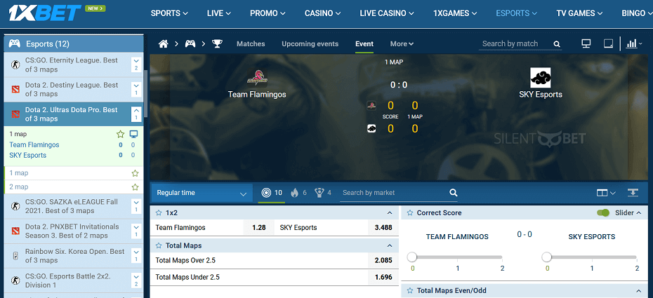 1xbet Dota 2 betting