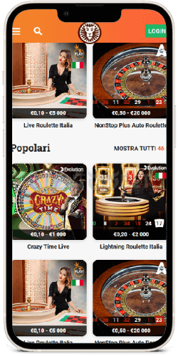 Casinò live mobile LeoVegas