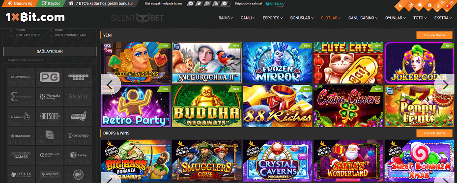 1xbit casino oyunları