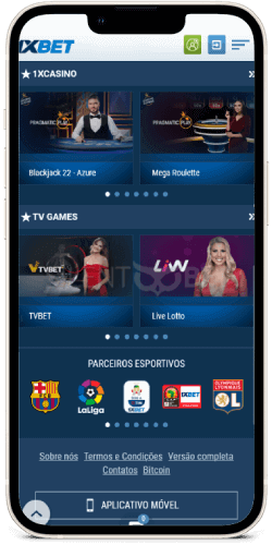 1xbet Brasil jogos ao vivo para celular