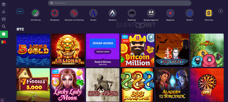 Bitcoincasino.io jogos