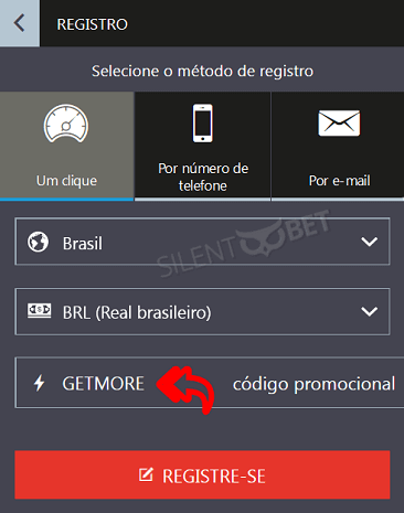 Megapari código de bônus digite