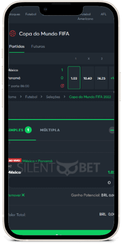 Esportes móveis Sportsbet.io iPhone