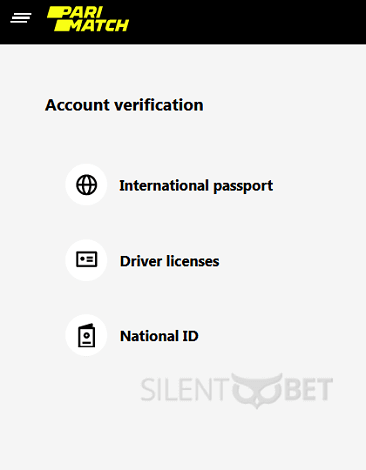 Parimatch verification steps