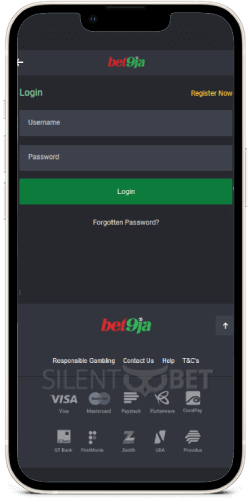 Bet9ja mobile login iPhone