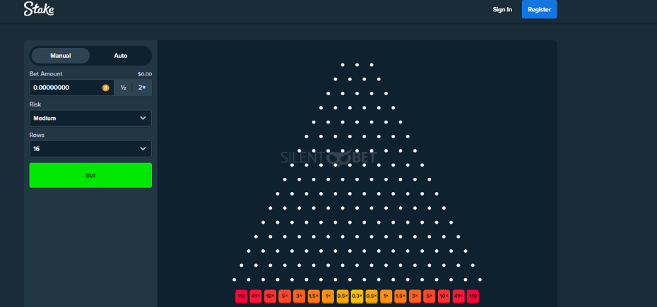 Stake.com Plinko Rules