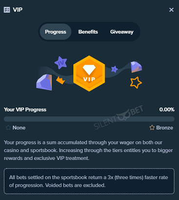 Stake VIP progress track