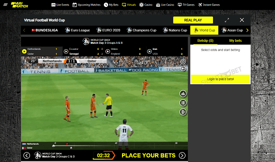 parimatch virtual football