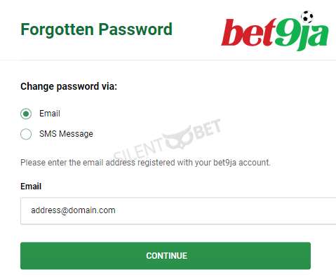 how to recover Bet9ja account