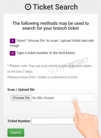 how to search a ticket on hollywoodbets