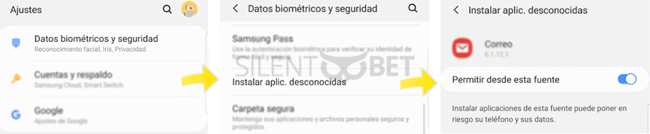 Instalar Aplicaciones de Fuentes Desconocidas Android