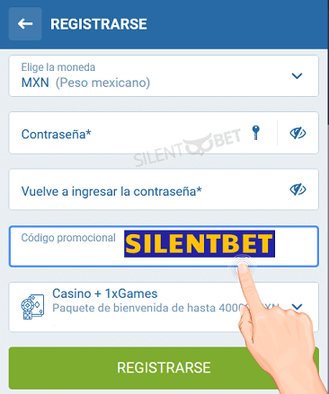 código promocional de 1xBet