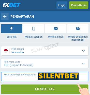 kode bonus 1xbet untuk Indonesia