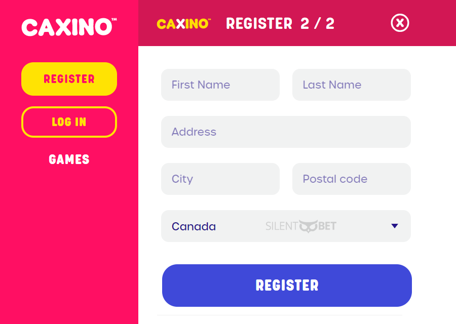 Caxino Canada registration