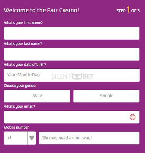 PlayOJO casino registration CA