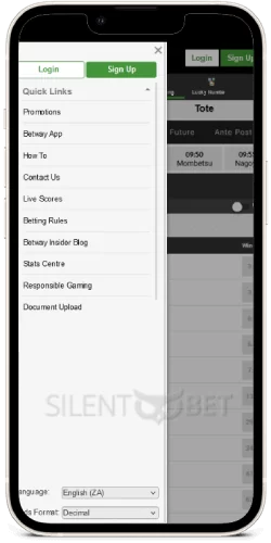 betway app menu sa