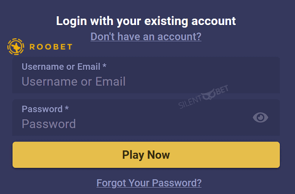 roobet login steps