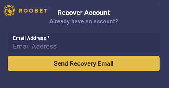 roobet password recovery