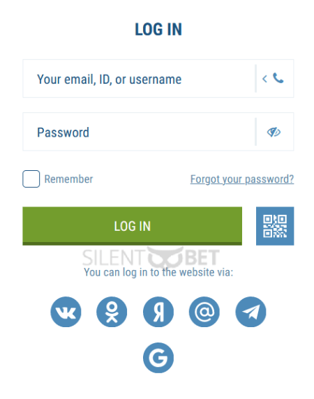 1xbet login