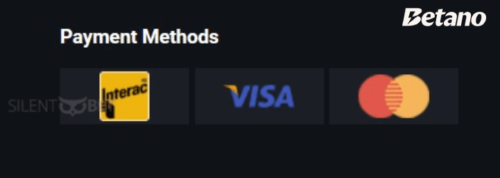 betano CA payment methods