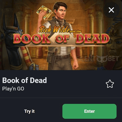 how to play book of dead on betano