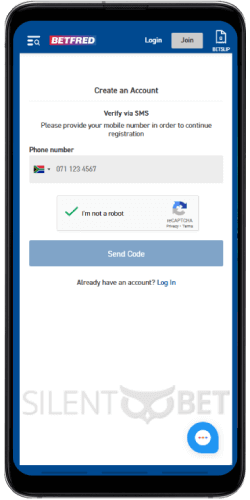 betfred mobile registration from south africa