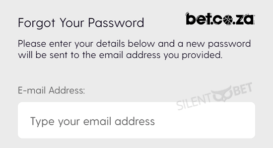 bet co za login password reset