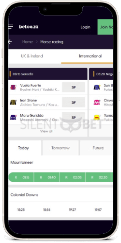 bet.co.za mobile horse racing