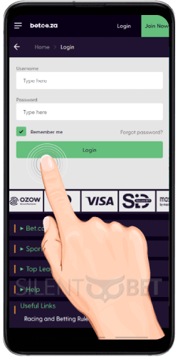 bet co za mobile login