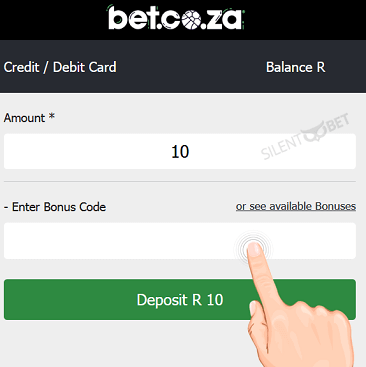 bet co za promo code enter south africa