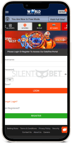 world sports betting datafree login