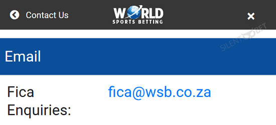 world sports betting fica email