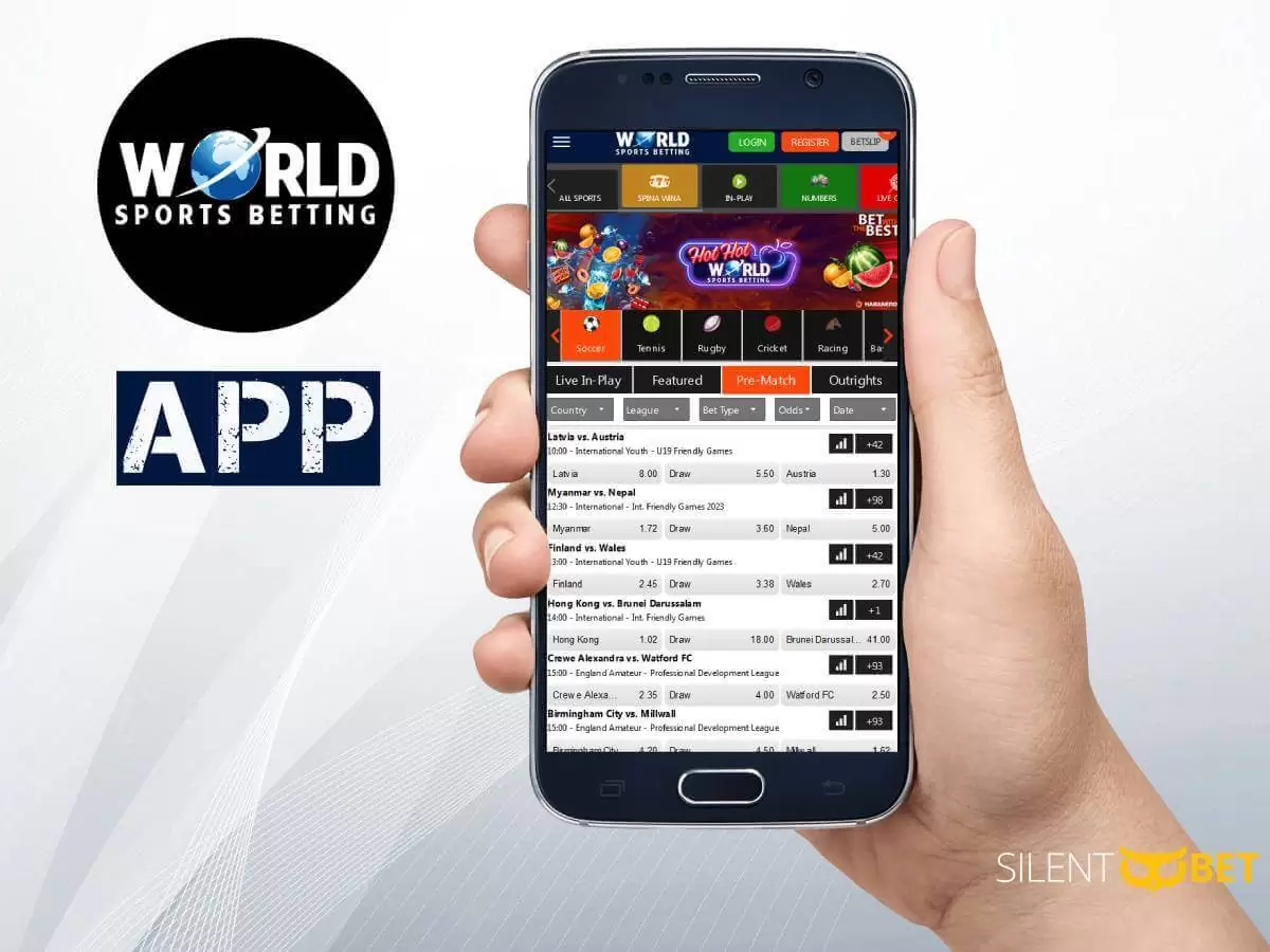 world sports betting mobile app